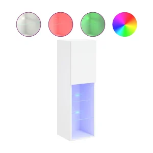 Almar Tv-meubel met LED-verlichting 30,5x30x102 cm wit Almar Tv-meubel met LED-verlichting 30,5x30x102 cm wit