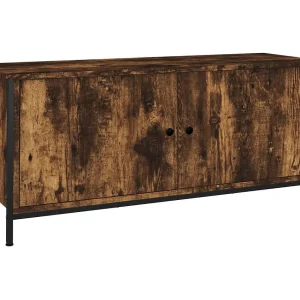 Ballyknockan  Tv-meubel 102x35x45 cm bewerkt hout gerookt eikenkleurig