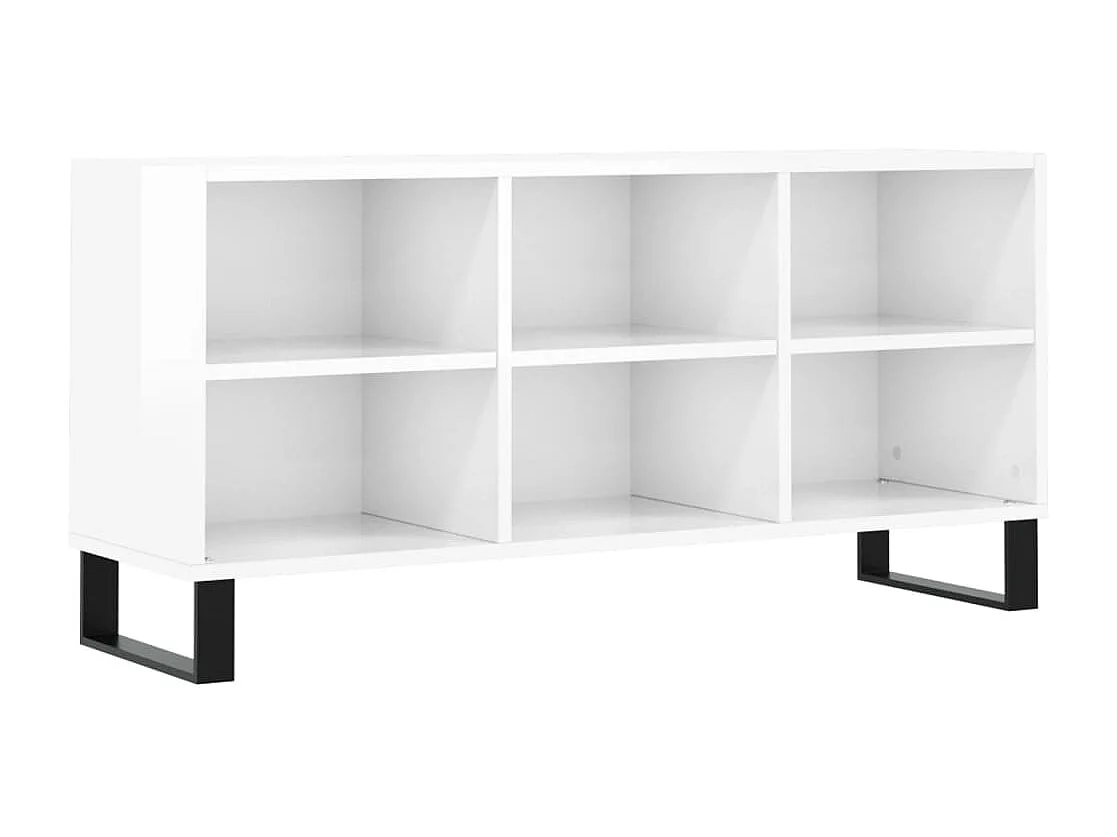 Adolfo Tv-meubel 103,5x30x50 cm bewerkt hout hoogglans wit