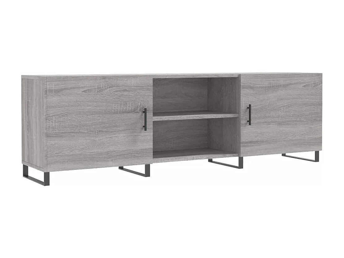 Astrid Helene Tv-meubel 150x30x50 cm bewerkt hout grijs sonoma eikenkleurig