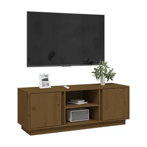 Arwen Tv-meubel 110x35x40,5 cm massief grenenhout honingbruin Arwen Tv-meubel 110x35x40,5 cm massief grenenhout honingbruin