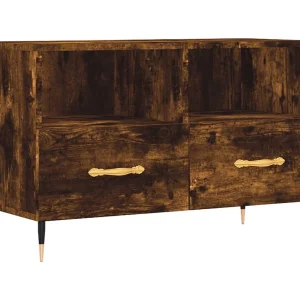 Arroyo Grande  Tv-meubel 80x36x50 cm bewerkt hout gerookt eikenkleurig
