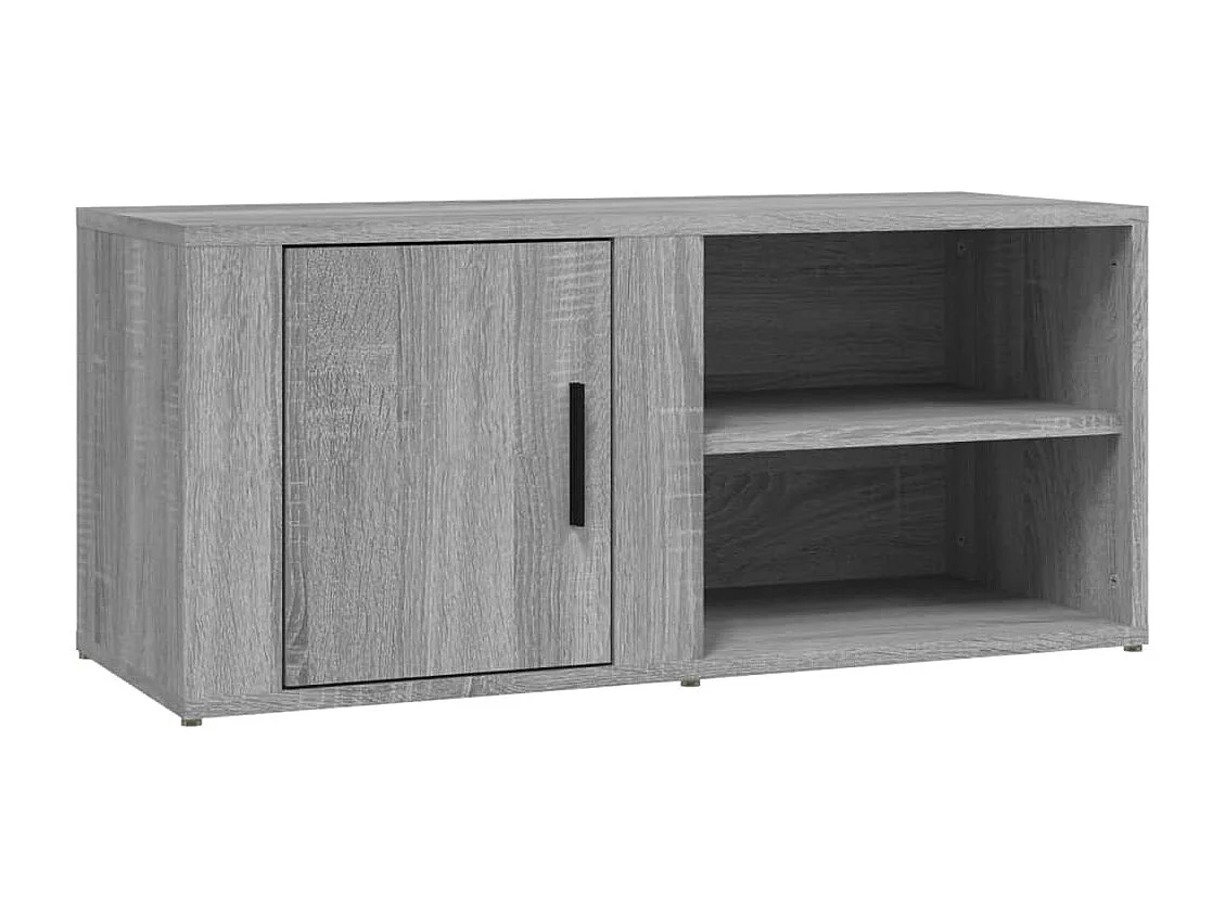Arnaldo Tv-meubel 80x31,5x36 cm bewerkt hout grijs sonoma eikenkleurig