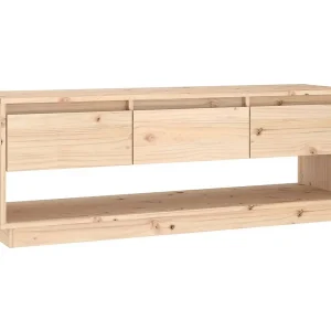 Amber  Tv-meubel 110,5x34x40 cm massief grenenhout