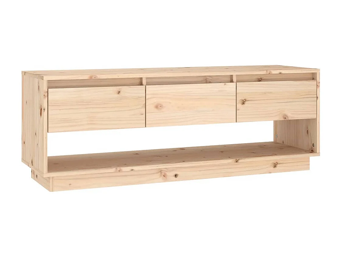Amber Tv-meubel 110,5x34x40 cm massief grenenhout