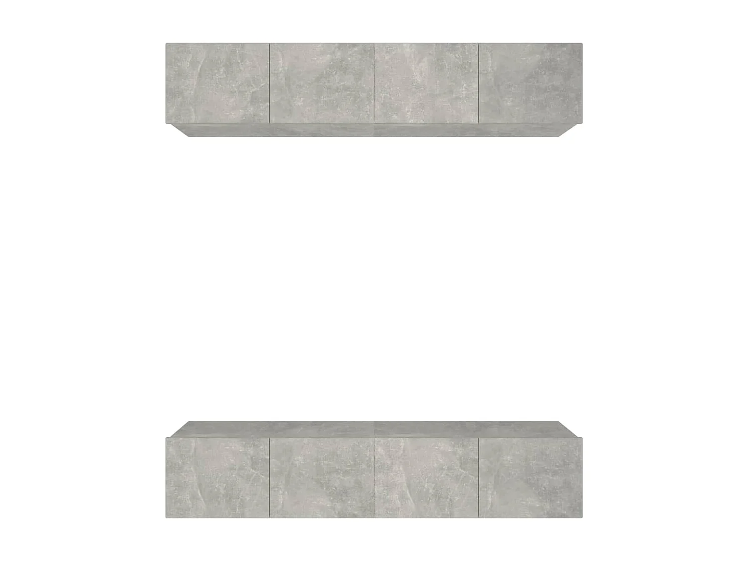 Assumption Tv-meubelen 4 st 80x30x30 cm bewerkt hout betongrijs