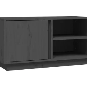 Anne-Suzanne  Tv-meubel 80x35x40,5 cm massief grenenhout grijs