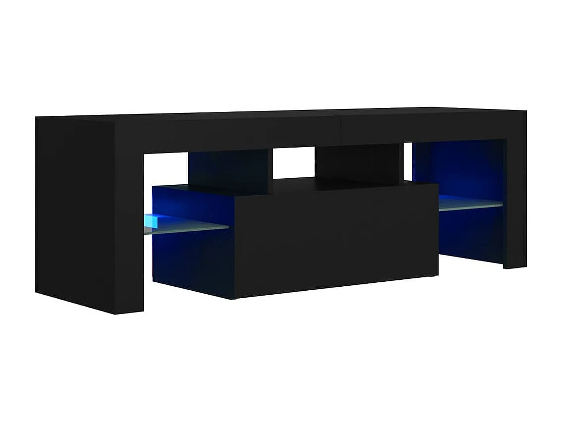 Aiden Tv-meubel met LED-verlichting 120x35x40 cm zwart