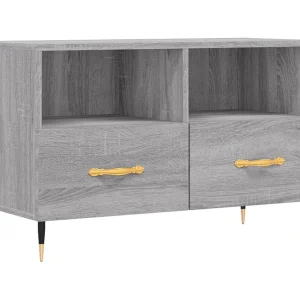 Arroyo Grande Tv-meubel 80x36x50 cm bewerkt hout grijs sonoma eikenkleurig Arroyo Grande Tv-meubel 80x36x50 cm bewerkt hout grijs sonoma eikenkleurig