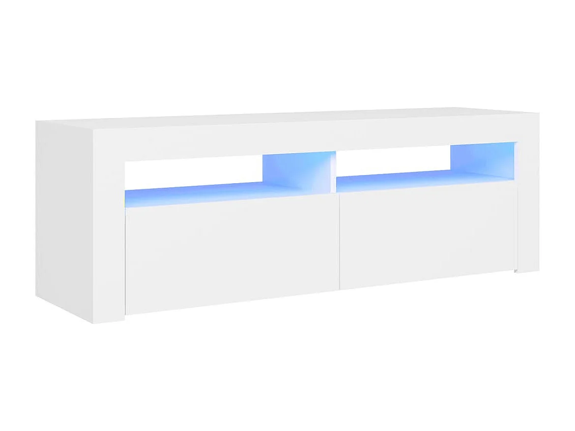 Afet Tv-meubel met LED-verlichting 120x35x40 cm wit