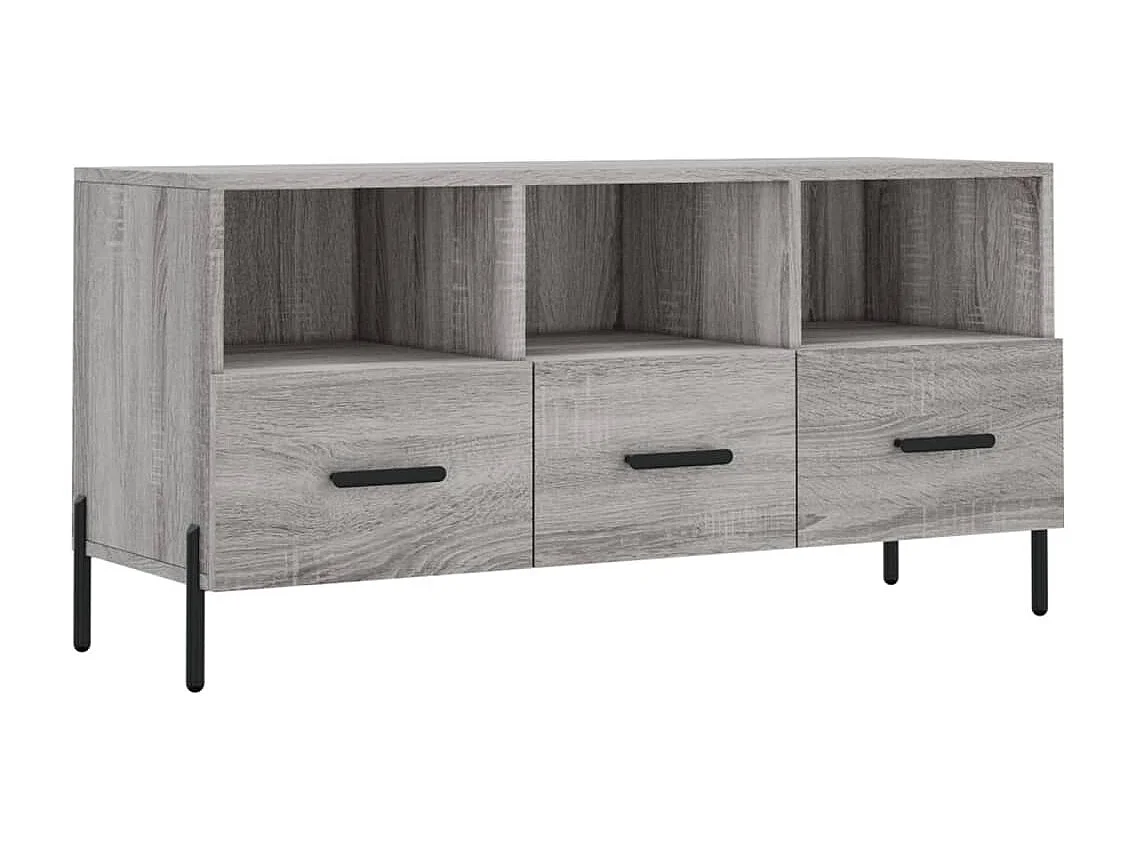 Abbeyfeale Tv-meubel 102x36x50 cm bewerkt hout grijs sonoma eikenkleurig