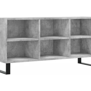 Adolfo Tv-meubel 103,5x30x50 cm bewerkt hout betongrijs Adolfo Tv-meubel 103,5x30x50 cm bewerkt hout betongrijs