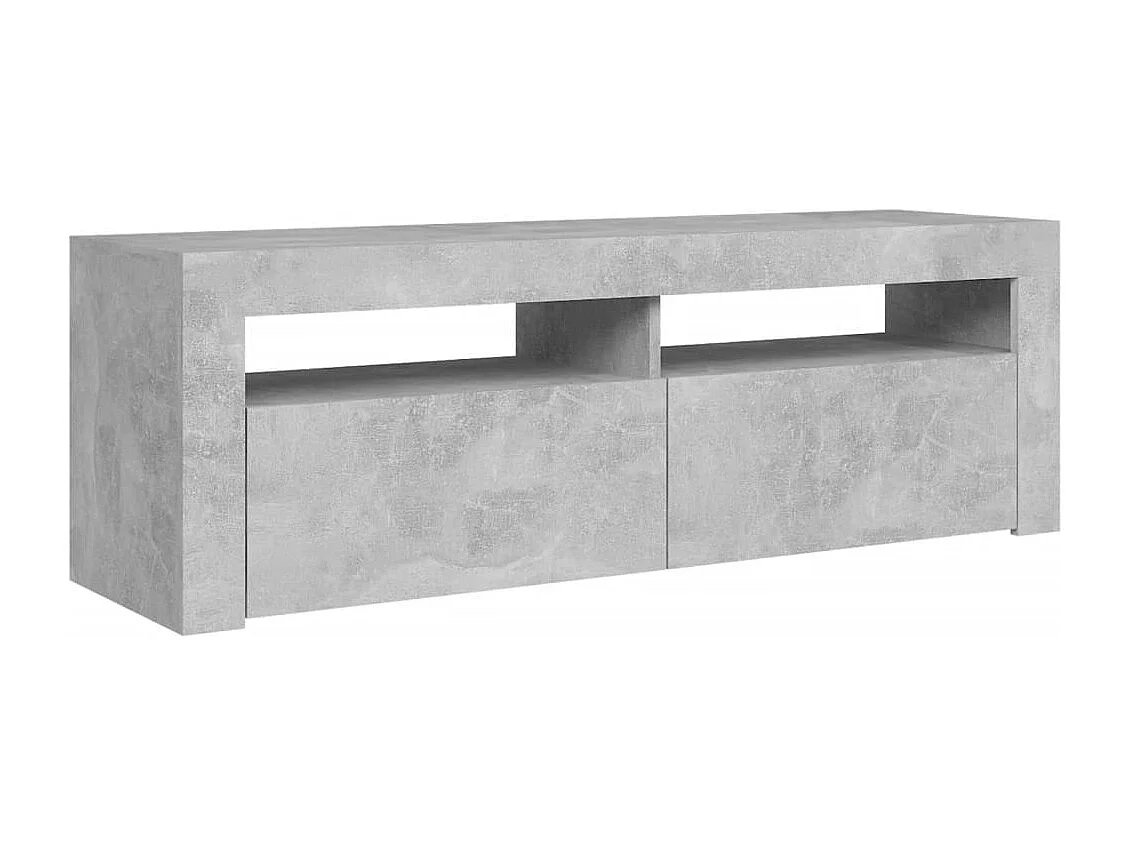 Afet Tv-meubel met LED-verlichting 120x35x40 cm betongrijs