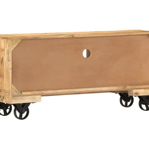 Arngunn  Tv-meubel 110x30x50 cm ruw mangohout