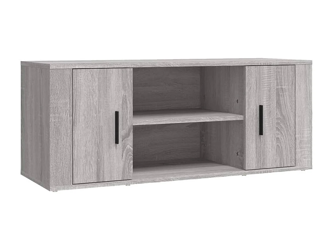 Åse Kristine Tv-meubel 100x35x40 cm bewerkt hout grijs sonoma eikenkleurig