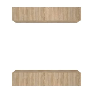 Assumption Tv-meubels 4 st 80x30x30 cm bewerkt hout sonoma eikenkleurig Assumption Tv-meubels 4 st 80x30x30 cm bewerkt hout sonoma eikenkleurig
