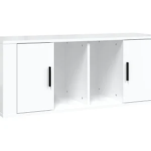 Alfinn Tv-meubel 100x35x40 cm bewerkt hout hoogglans wit Alfinn Tv-meubel 100x35x40 cm bewerkt hout hoogglans wit