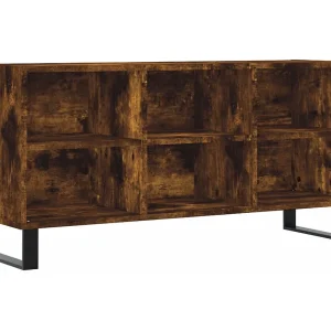 Adolfo Tv-meubel 103,5x30x50 cm bewerkt hout gerookt eikenkleurig Adolfo Tv-meubel 103,5x30x50 cm bewerkt hout gerookt eikenkleurig