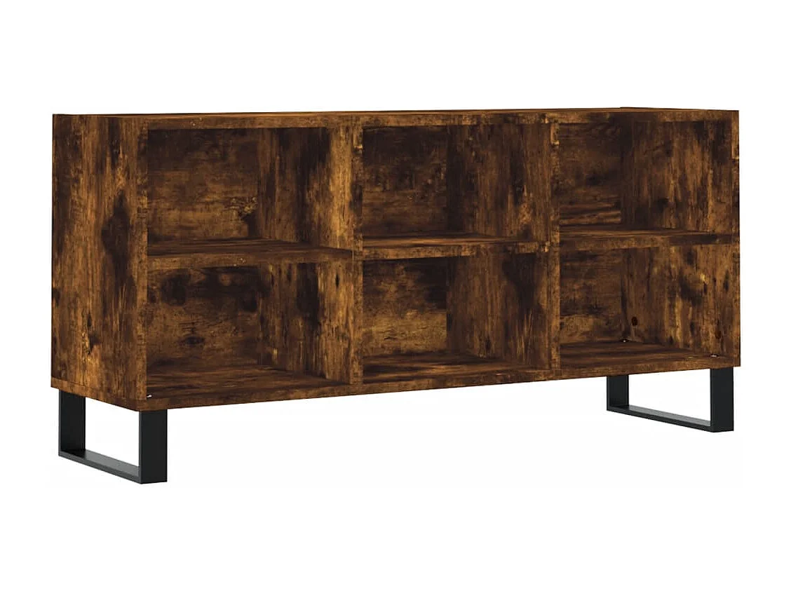 Adolfo Tv-meubel 103,5x30x50 cm bewerkt hout gerookt eikenkleurig