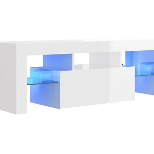 Aiden Tv-meubel met LED-verlichting 120x35x40 cm hoogglans wit Aiden Tv-meubel met LED-verlichting 120x35x40 cm hoogglans wit