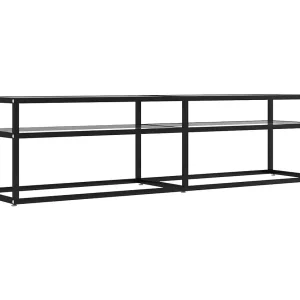 Ballypatrick  Tv-meubel 160x40x40,5 cm gehard glas transparant