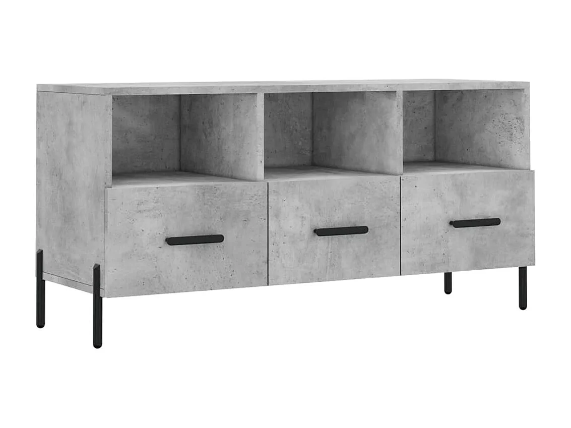 Abbeyfeale Tv-meubel 102x36x50 cm bewerkt hout betongrijs