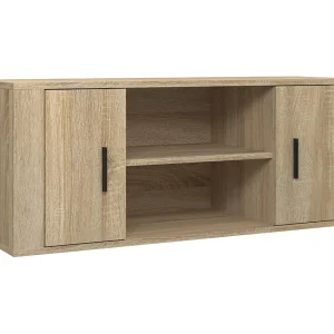 Åse Kristine Tv-meubel 100x35x40 cm bewerkt hout sonoma eikenkleurig Åse Kristine Tv-meubel 100x35x40 cm bewerkt hout sonoma eikenkleurig