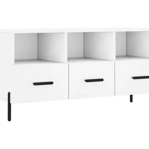 Abbeyfeale Tv-meubel 102x36x50 cm bewerkt hout wit Abbeyfeale Tv-meubel 102x36x50 cm bewerkt hout wit