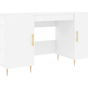 Anne-Marie  Bureau 140x50x75 cm bewerkt hout wit