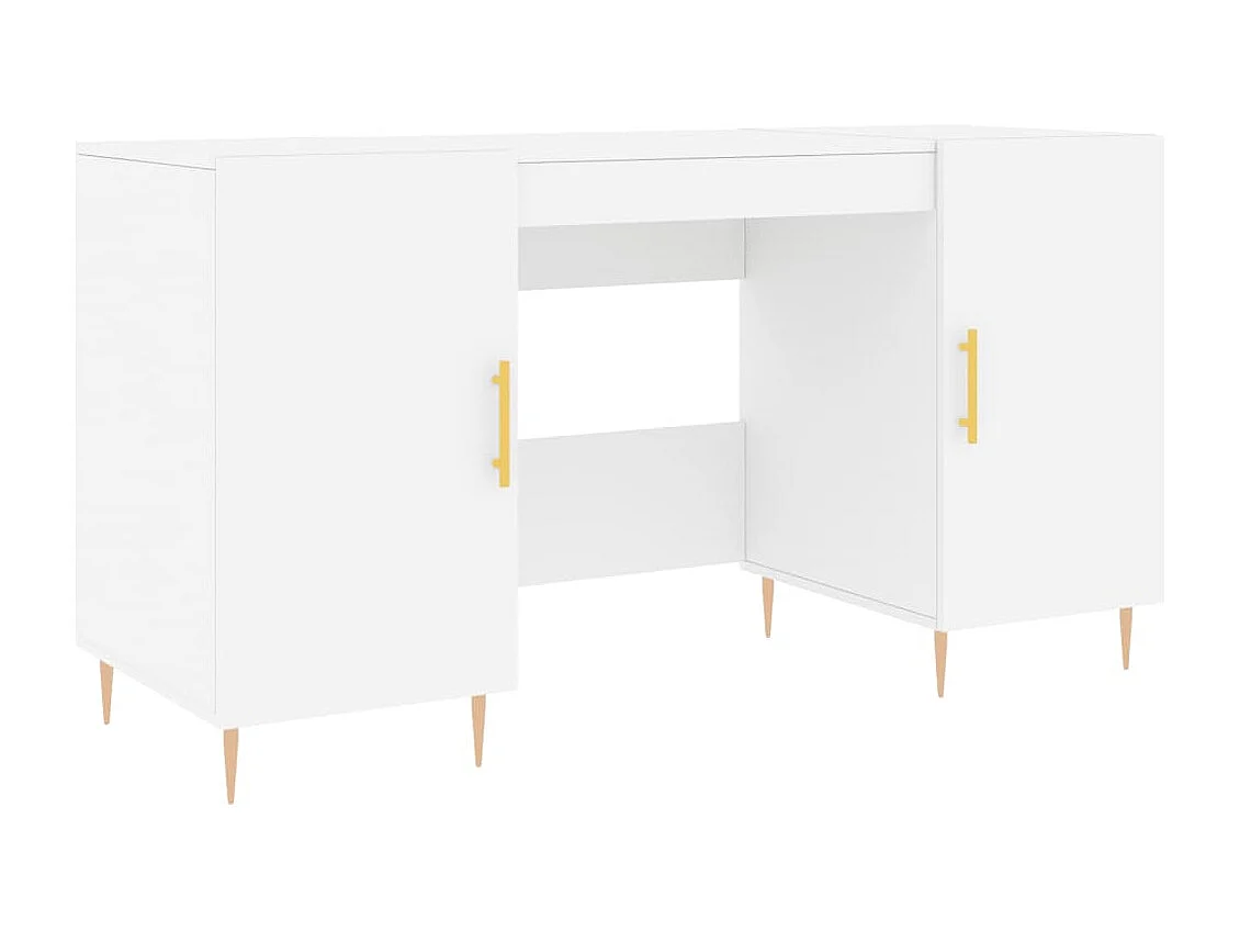 Anne-Marie Bureau 140x50x75 cm bewerkt hout wit