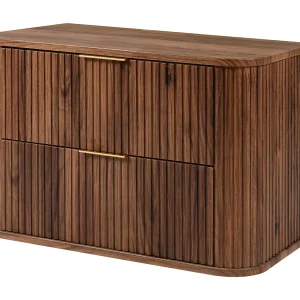 Badkamermeubel met wandmontage, walnoot eiken, 80,4 x 51,7 x 41,5 cm Badkamermeubel met wandmontage, walnoot eiken, 80,4 x 51,7 x 41,5 cm