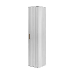 Badkamerkast, wit, gouden handgreep, 35,5 x 139 x 31,5 cm Badkamerkast, wit, gouden handgreep, 35,5 x 139 x 31,5 cm