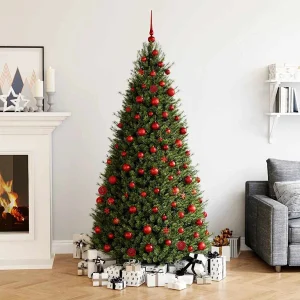111-delige Kerstballenset polystyreen rood 111-delige Kerstballenset polystyreen rood