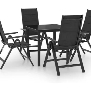 5-delige Tuinset aluminium antracietkleurig 5-delige Tuinset aluminium antracietkleurig