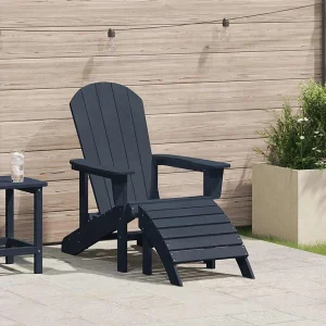 Adirondack-stoel Marineblauw 82 x 74 x 92 cm HDPE Adirondack-stoel Marineblauw 82 x 74 x 92 cm HDPE