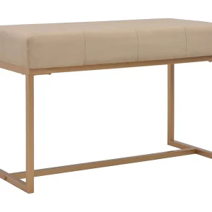 Bankje 80 cm fluweel beige Bankje 80 cm fluweel beige
