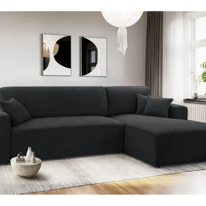 AX LIVING Catea donkergrijze hoekbank met slaapfunctie – 279 cm R AX LIVING Catea donkergrijze hoekbank met slaapfunctie – 279 cm R