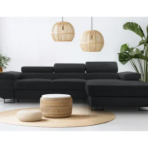 AX LIVING Arborio donkergrijze hoekbank – 280 cm met slaapfunctie R AX LIVING Arborio donkergrijze hoekbank – 280 cm met slaapfunctie R