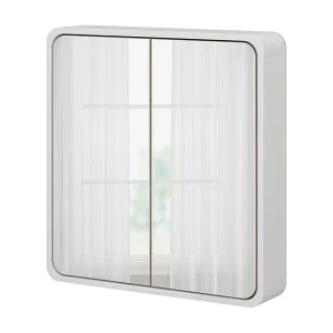 Badkamer spiegelkast wit/eiken 60x12x60 arla