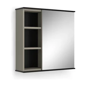 Badkamerspiegelkast grijs 60×17.4×60 joli Badkamerspiegelkast grijs 60×17.4×60 joli