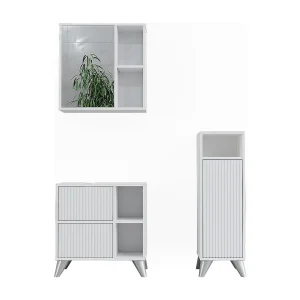 Badkamermeubelset wit 60x30x62 leano Badkamermeubelset wit 60x30x62 leano