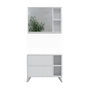Badkamermeubelset wit 80x30x62 leano Badkamermeubelset wit 80x30x62 leano