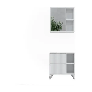 Badkamermeubelset wit 60x30x62 leano Badkamermeubelset wit 60x30x62 leano