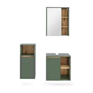 Badkamermeubelset groen/kunstzinnig 60×45.5×60 viola Badkamermeubelset groen/kunstzinnig 60×45.5×60 viola