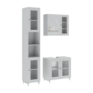 Badkamermeubelset wit 60x30x58 malte Badkamermeubelset wit 60x30x58 malte