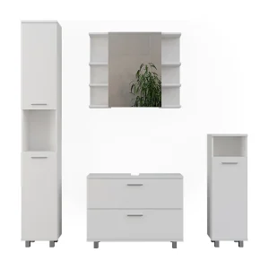 Badkamermeubelset wit 80.2x33x60.8 ilias Badkamermeubelset wit 80.2x33x60.8 ilias