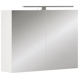 Badkamerspiegelkast wit 80x20x60 lavio Badkamerspiegelkast wit 80x20x60 lavio