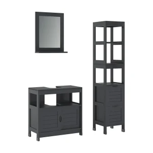 Badkamermeubelset grijs 60x30x60 vilda