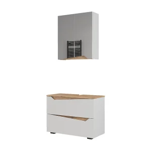 Badkamermeubelset wit 80x35x57.5 marelle Badkamermeubelset wit 80x35x57.5 marelle