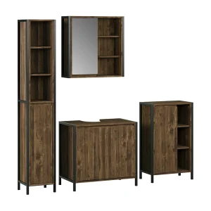 Badkamermeubelset eiken/zwart 75x40x65 naola Badkamermeubelset eiken/zwart 75x40x65 naola